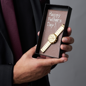 Father's Day Personalised Chocolate Card | Watch Design