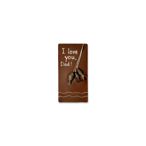 Father's Day Personalised Chocolate Card | Fishing Design - Image 5