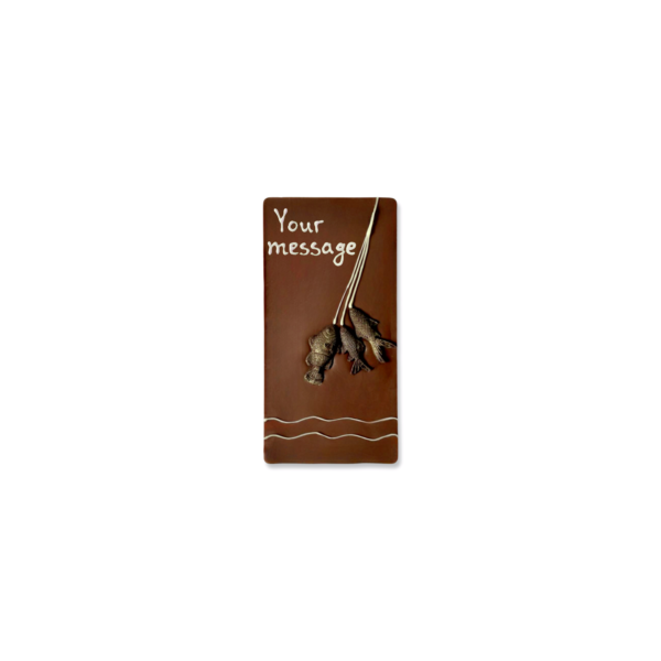 Father's Day Personalised Chocolate Card | Fishing Design - Image 4