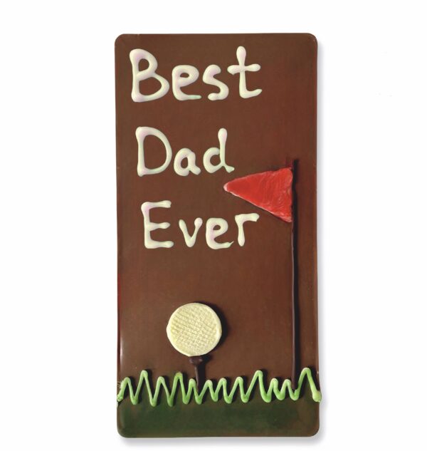 Father's Day Personalised Chocolate Card | Golf Design - Image 3