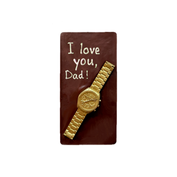 Father's Day Personalised Chocolate Card | Watch Design - Image 4