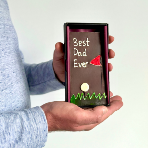 Father's Day Personalised Chocolate Card | Golf Design