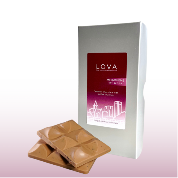 Melbourne LOVA | Caramel chocolate block with coffee crumble